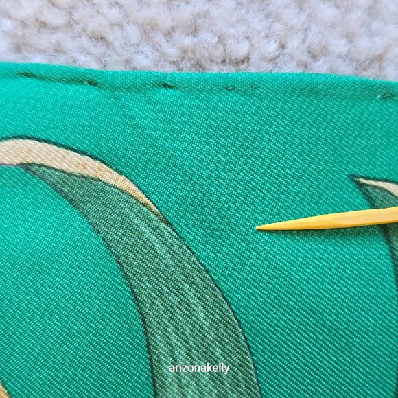 Salvatore Ferragamo Silk Carré Scarf Big Cats, Fox, Bird in Floral Style Jungle - Picture 11 of 16